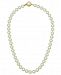 Majorica 18k Gold over Sterling Silver Necklace, Organic Man-Made Pearl
