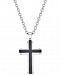 Sutton by Rhona Sutton Men's Two-Tone Stainless Steel Cross Pendant Necklace
