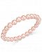 Charter Club Silver-Tone Pink Imitation Pearl (8mm) Bracelet, Created for Macy's