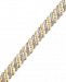 Diamond Accent Swirl Bracelet in Sterling Silver-Plated Bronze or 18k Gold over Sterling Silver-Plated Bronze