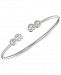 Wrapped Diamond Cluster Bangle Bracelet (1/6 ct. t. w. ) in Sterling Silver, Created for Macy's