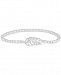 Wrapped Diamond Leaf Beaded Stretch Bracelet (1/6 ct. t. w. ) in Sterling Silver, Created for Macy's