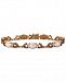 Le Vian Chocolatier Opal (4-1/5 ct. t. w. ) and Diamond (1-1/2 ct. t. w. ) Link Bracelet in 14k Rose Gold, Created for Macy's