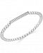 wrapped Diamond Bar Beaded Stretch Bracelet (1/6 ct. t. w. ) in Sterling Silver, Created for Macy's