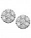 Diamond Cluster Earrings in 14k White Gold (2 ct. t. w. )