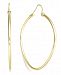 Simone I Smith Precious Fruit Oval Hoop Earrings in 18k Gold over Sterling Silver