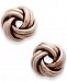 Love Knot Stud Earrings in 18k Rose Gold