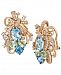 Le Vian Crazy Collection Multi-Stone Cluster Drop Earrings in 14k Rose Gold (14-1/6 ct. t. w. ), Created for Macy's
