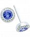 Tanzanite (1/2 ct. t. w. ) and Diamond Accent Stud Earrings in 14k White Gold