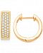 Diamond Hoop Hinged Earrings (1/4 ct. t. w. ) in 14k Gold