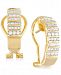 Diamond Semi-Hoop Earrings (1/2 ct. t. w. ) in 14k Gold over Sterling Silver