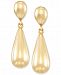Signature Gold Teardrop Earrings in 14k Gold over Resin