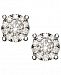 Diamond Earrings, 14k White Gold Diamond Circle Stud Earrings (3/4 ct. t. w. )