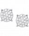 Victoria Townsend Diamond Cluster Stud Earrings (1/4 ct. t. w. ) in Sterling Silver