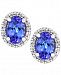 Tanzanite Royale by Effy Tanzanite (7/8 ct. t. w. ) Diamond (1/8 ct. t. w. ) Stud Earrings in 14k White Gold, Created for Macy's