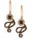 Le Vian Chocolatier Diamond Swirl Drop Earrings (1-1/4 ct. t. w. ) in 14k Rose Gold