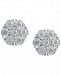 Diamond Cluster Stud Earrings (1/2 ct. t. w. ) in Sterling Silver