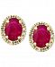 Amore by Effy Certified Ruby (1-1/8 ct. t. w. ) and Diamond (1/8 ct. t. w. ) Earrings in 14k Gold