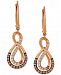 Le Vian Chocolatier Diamond Drop Infinity Earrings (1/2 ct. t. w. ) in 14k Rose Gold