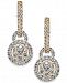 Diamond Two-Tone Drop Earrings (1 ct. t. w. ) in 14k Gold and White Gold