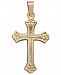 14k Gold Pendant, Florentine Cross
