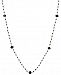 Black Diamond Station Necklace in 14k Gold (10 ct. t. w. )