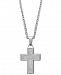 Men's Diamond Cross Pendant Necklace in Stainless Steel (1/3 ct. t. w. )