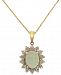 Effy Opal (1-7/8 ct. t. w. ) and Diamond (1 ct. t. w. ) Pendant Necklace in 14k Gold
