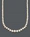 Belle de Mer Pearl Necklace, 18" 14k Gold Aa Cultured Freshwater Pearl Graduated Strand (6-9.5mm)