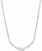 Diamond Bypass Pendant Necklace (1/4 ct. t. w. ) in Sterling Silver