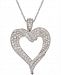 Diamond Heart Pendant Necklace (1-1/8 ct. t. w. ) in 14k White Gold