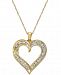 Diamond Heart Pendant Necklace in 14k Gold (1/4 ct. t. w. )