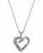 Diamond Heart Pendant Necklace (1 ct. t. w. ) in 14k White Gold