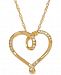 Diamond Heart Pendant Necklace (1/10 ct. t. w. ) in 10k Gold