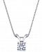 Certified Diamond Pendant Necklace (1/4 ct. t. w. ) in 18k White Gold