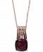 Bordeaux by Effy Garnet (3-1/2 ct. t. w. ) and Diamond (1/10 ct. t. w. ) 18" Pendant Necklace in 14k Rose Gold