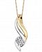 Sirena Diamond Pendant Necklace (1/5 ct. t. w. ) in 14k Gold and White Gold