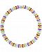 Multi-Gemstone Three Row Collar Necklace (90 ct. t. w. ) in Sterling Silver