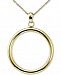 Giani Bernini Polished Open Circle Pendant Necklace in 18k Gold-Plated Sterling Silver