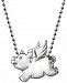 Little Pig Zodiac Pendant Necklace in Sterling Silver