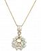 Opal (3-5/8 ct. t. w. ) and Diamond Accent Pendant Necklace in 14k Gold