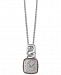 Effy Diamond Pave Pendant Necklace (1/8 ct. t. w. ) in Sterling Silver and 14k Rose Gold