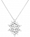 Wrapped In Love Diamond Starburst Pendant Necklace (1 ct. t. w. ) in 14k White Gold, Created for Macy's