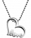 Alex Woo Heart Love Pendant Necklace in Sterling Silver