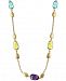 Effy Multi-Gemstone and Teardrop Statement Necklace (13-1/2 ct. t. w. ) in 14k Gold