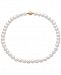 Cultured Freshwater Pearl (9-1/2mm) and Diamond Accent Collar Necklace