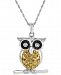 Diamond Owl Pendant Necklace (1/10 ct. t. w. ) in Sterling Silver