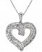 Diamond Heart Pendant Necklace (1 ct. t. w. ) in Sterling Silver