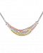 Diamond Tri-Color Weave Collar Necklace (1/4 ct. t. w. )