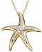 Diamond Starfish Pendant Necklace in 14k Gold (1/10 ct. t. w. )
